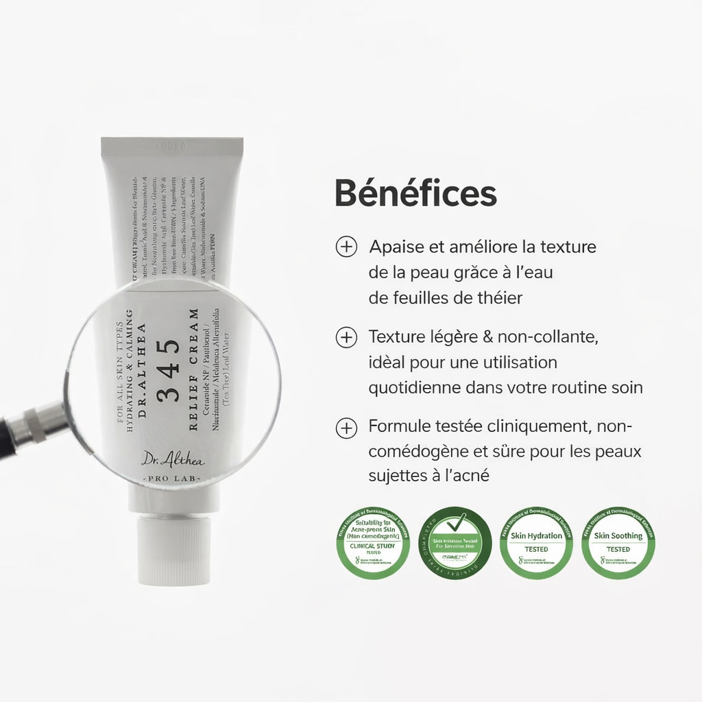 🇨🇮 Dr. Althea 345 Relief Cream™ – Apaise, Répare & Illumine Les Peaux Sensibles
