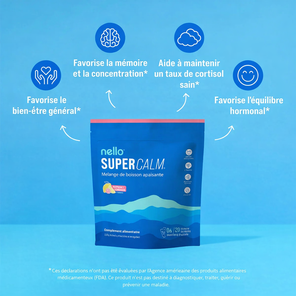 SUPERCALM™ – Dites à Dieu au stress quotidien, ventre et visage gonflés