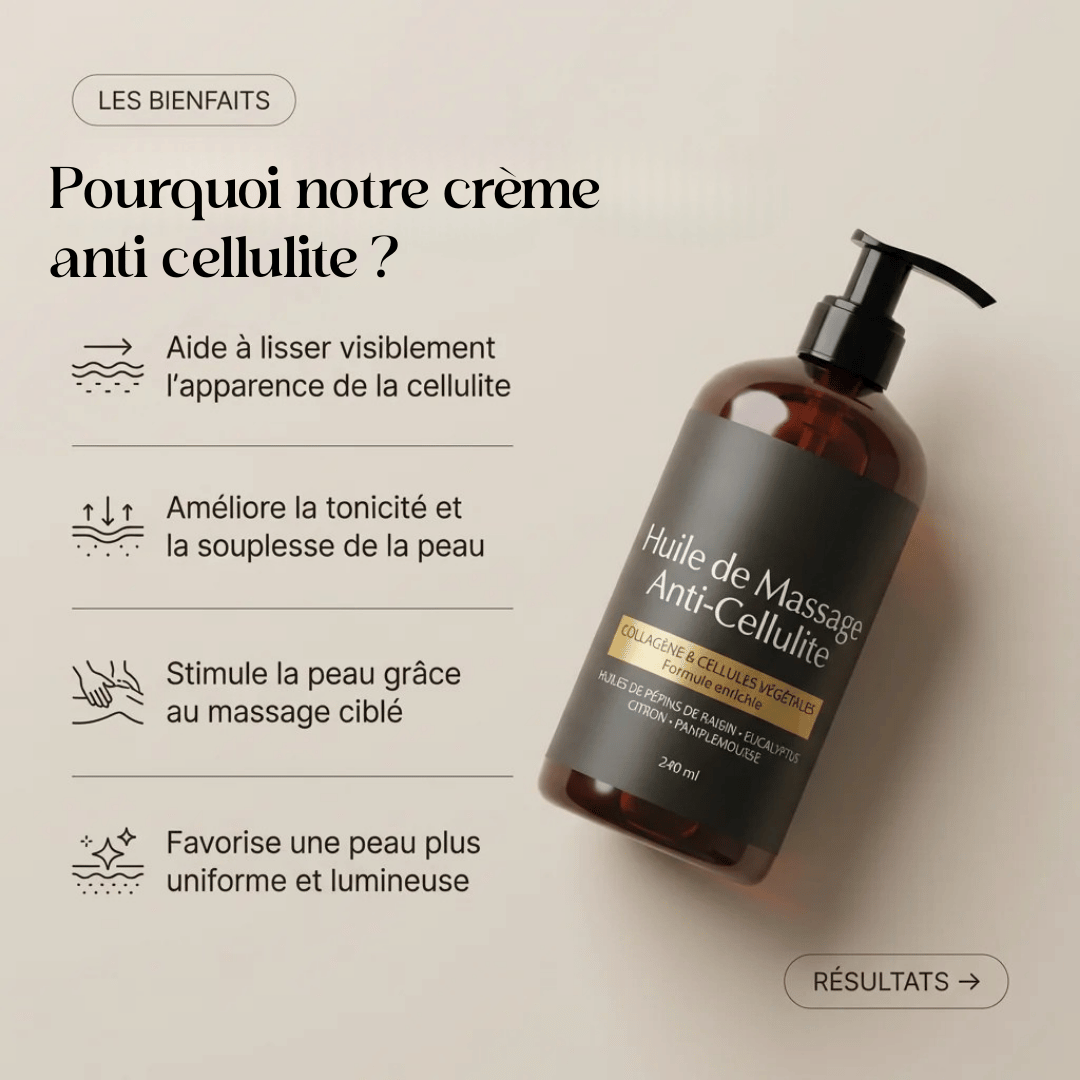 🇨🇮 Huile Sculptante & Raffermissante™ – Peau Plus Lisse & Tonifiée