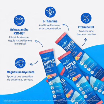 🇨🇮 SUPERCALM™ - Dites à Dieu au stress quotidien, ventre et visage gonflés