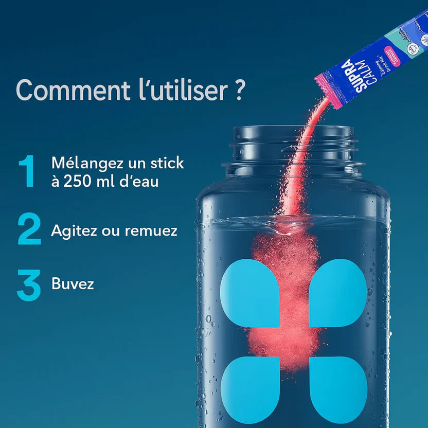 SUPERCALM™ – Dites à Dieu au stress quotidien, ventre et visage gonflés